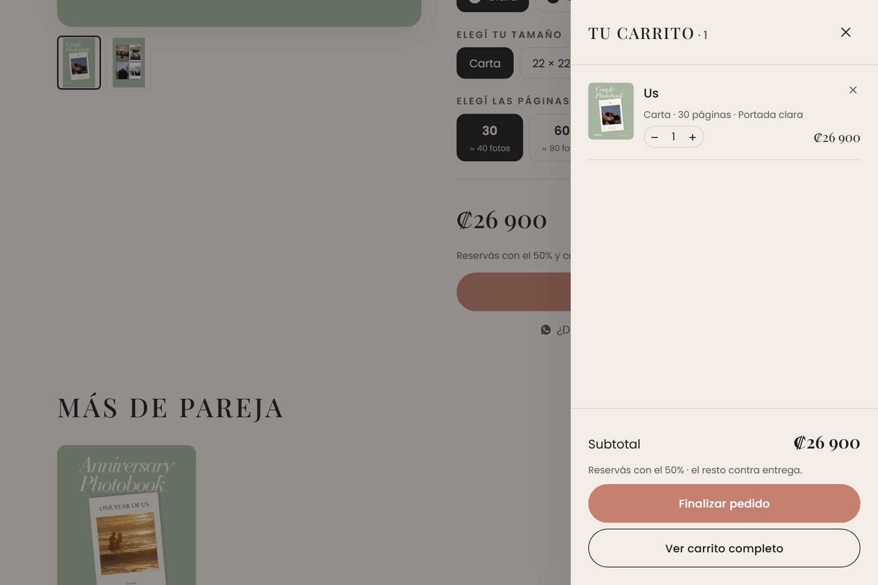 Carrito de compras de Alma Libre